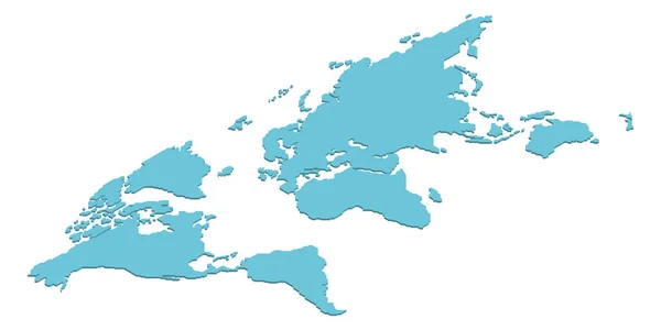 Изометрическая карта мира — стоковый вектор