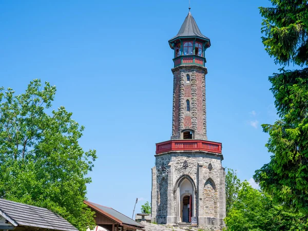 Stepanka - old stone lookout tower — Stock Photo, Image