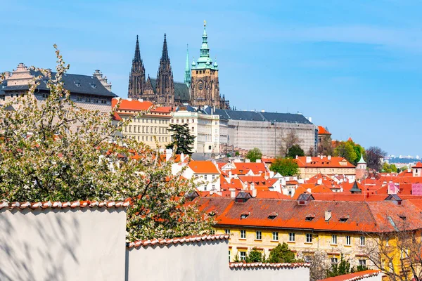 Castelo de Praga no dia ensolarado da primavera — Fotografia de Stock