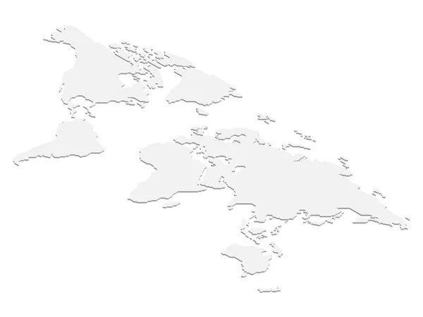 Mappa isometrica del mondo — Vettoriale Stock