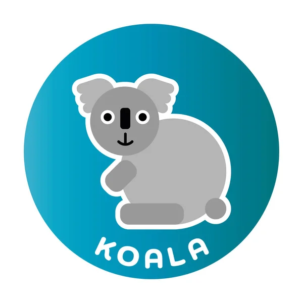 Glückliche Koala-Comicfigur — Stockvektor