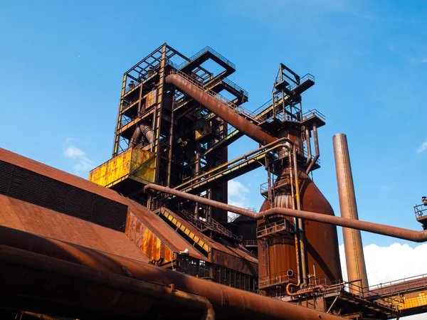Blast furnace in steel factory — Stock Photo, Image