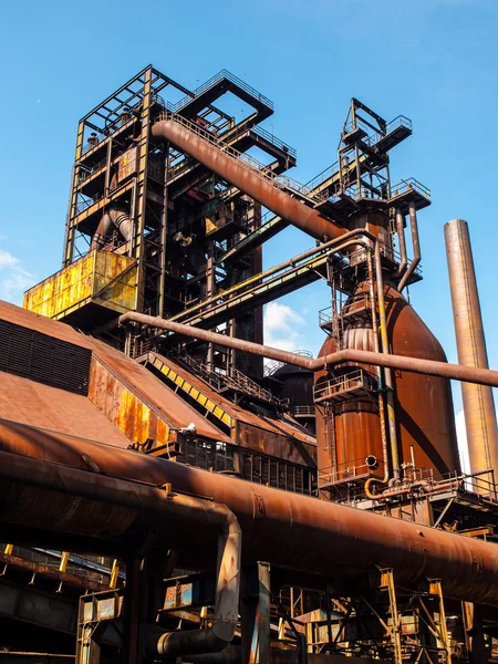 Blast furnace in steel factory — Stock Photo, Image
