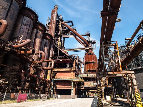 Blast furnace in steel factory — Stock Photo, Image