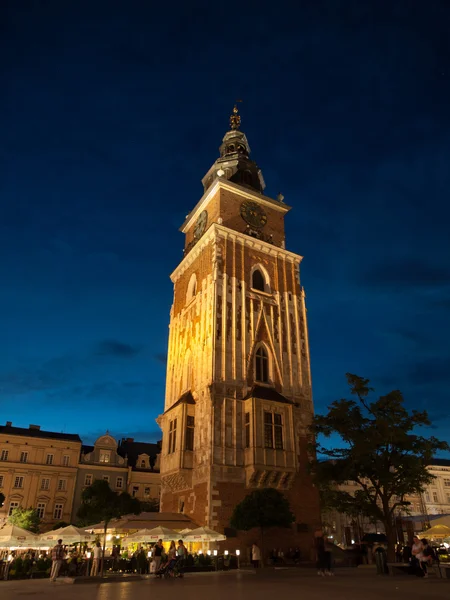 Torre del municipio in krakow — Foto Stock