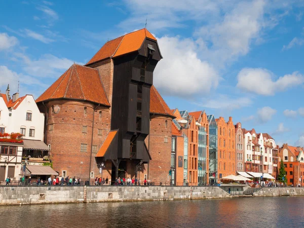 A középkori crane gdansk Marina — Stock Fotó