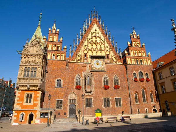 Hôtel de ville à Wroclaw — Photo