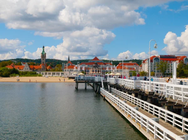View from the pier at Sopot — Stock Photo, Image