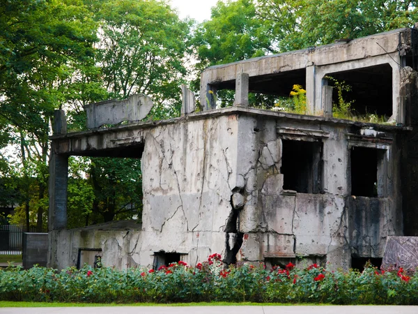 Westerplatte wyburzone baraki — Zdjęcie stockowe