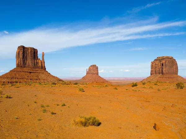 Tři buttes monument Valley — Stock fotografie