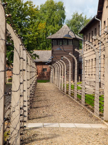 Staket och guard tower — Stockfoto