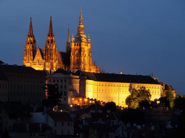 布拉格城堡之夜 — 图库照片