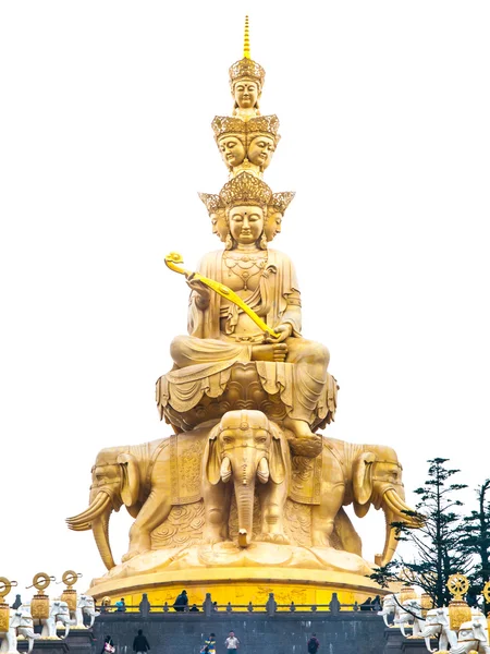 Golden Buddha on Mounth Emei — Stock Photo, Image