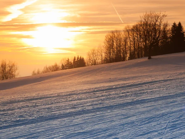 Zimní slunce v horách — Stock fotografie