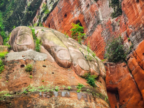 Mano Gigante di Buddha a Leshan — Foto Stock