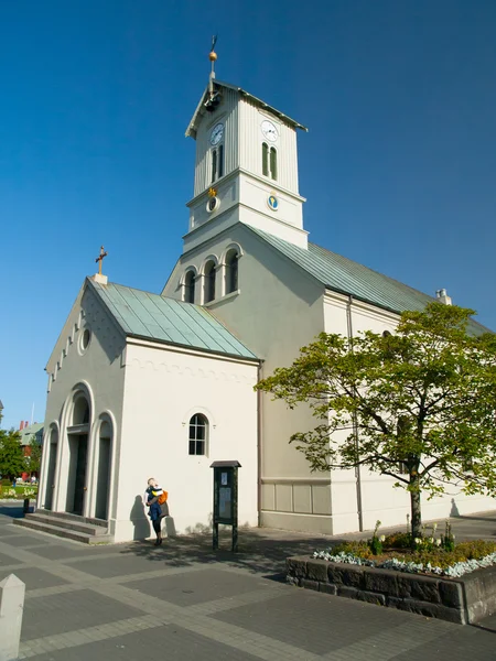 Domkirkjan, Reykjavik lutheran Kilisesi — Stok fotoğraf