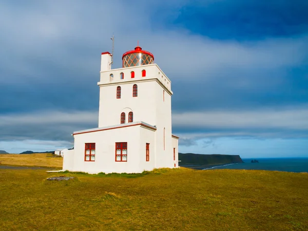 Farol branco — Fotografia de Stock