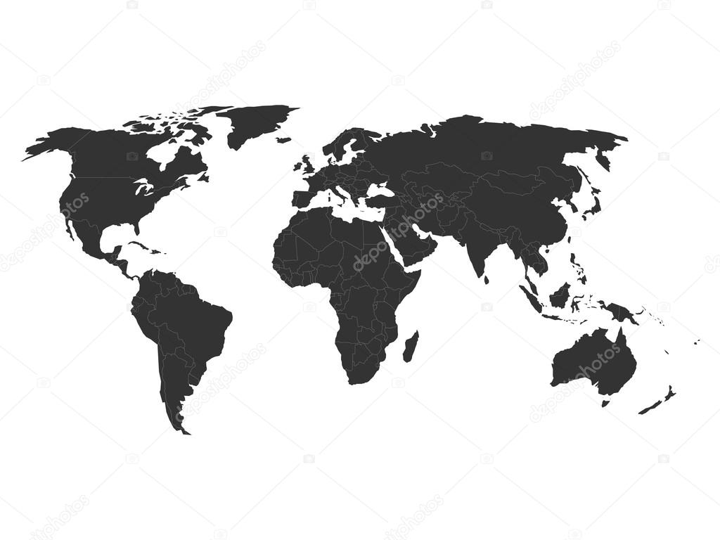 World Map Stock Vector By ©pyty 80463924