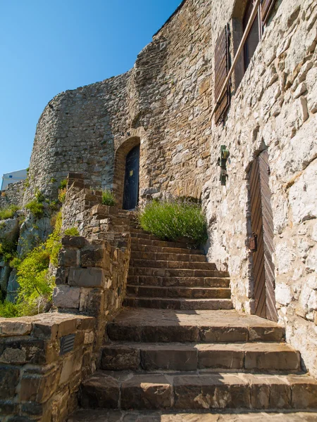 Vecchie scale del castello — Foto Stock