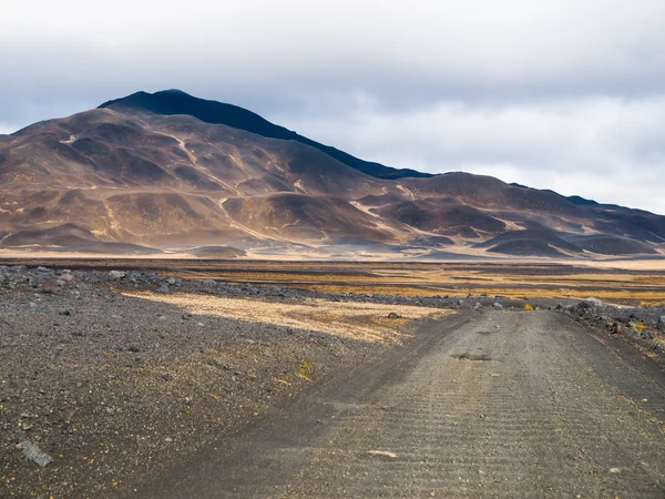 Barren inland landscape of northern Iceland — Stock Photo, Image