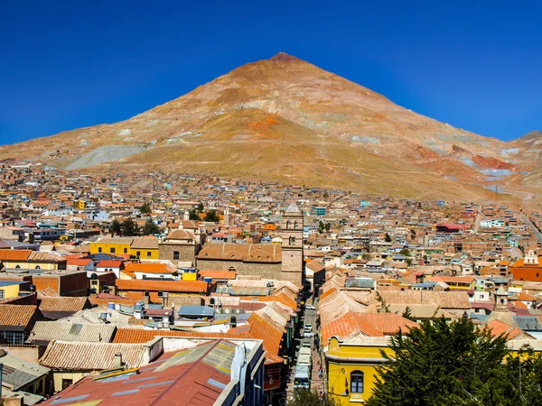 Cerro Rico Mountain above Potosi in Bolivia — Stock Photo, Image