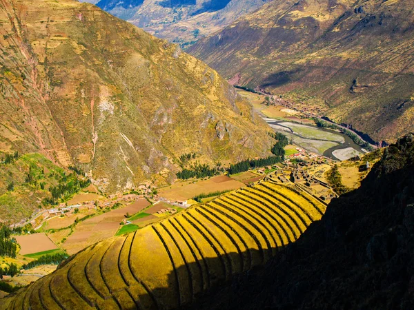 Pisac İnka terasları — Stok fotoğraf