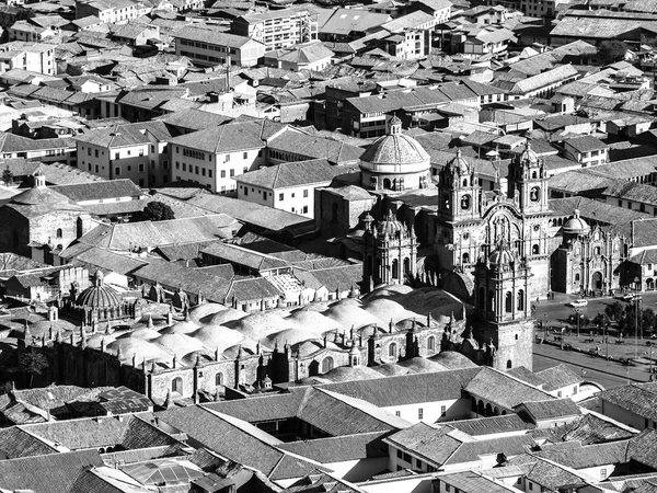 Aerial view of Cusco Cathedral — Stock Photo, Image