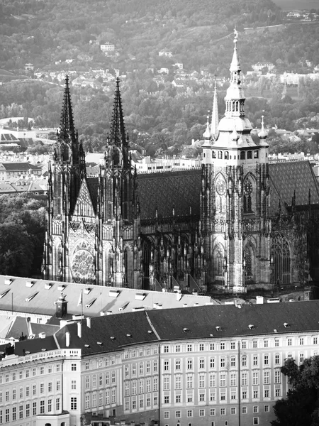 St. Vitus Katedrali Prag Kalesi üzerinde — Stok fotoğraf