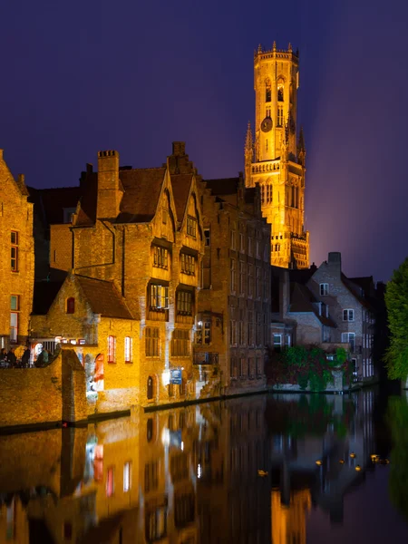 Bruges geceleri — Stok fotoğraf