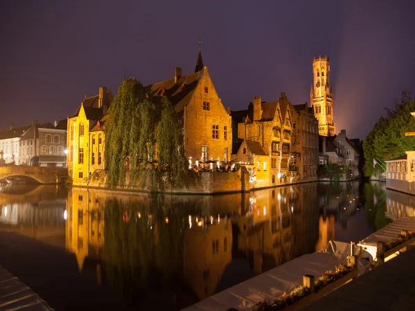 Brugge bij nacht — Stockfoto