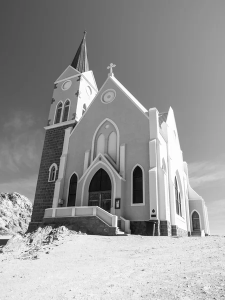 Tyska koloniala kyrka i namibiska Lüderitz — Stockfoto