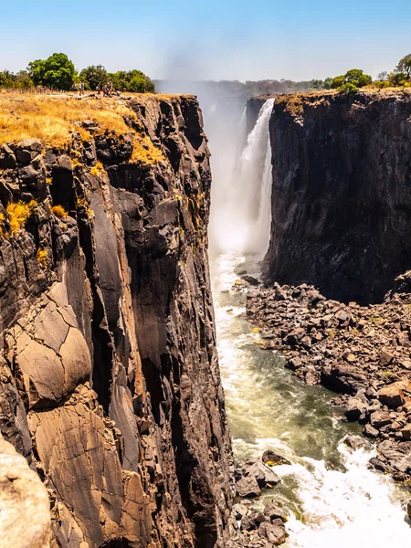 Majestatyczny widok na Victoria Falls — Zdjęcie stockowe