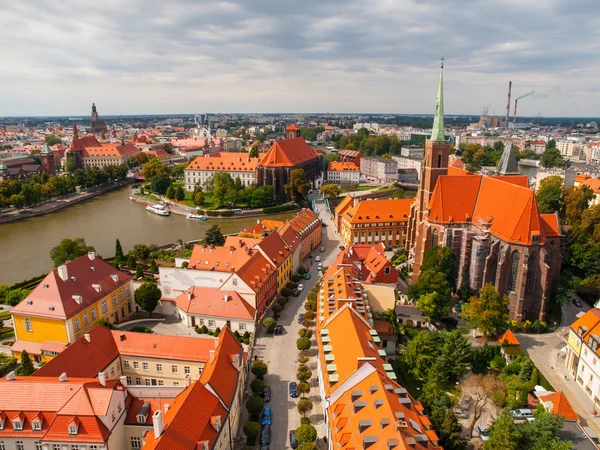 Wroclaw légifelvételek — Stock Fotó