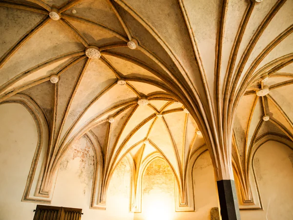 Gothic rib vault ceiling — Stock Photo, Image