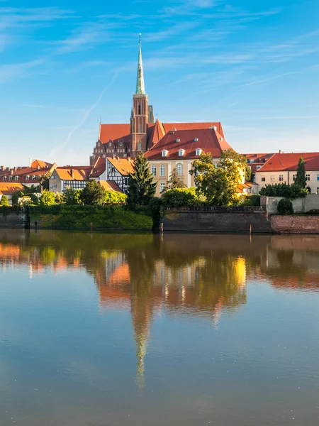 Chiesa di Santa Croce sull'Isola della Cattedrale a Breslavia — Foto Stock