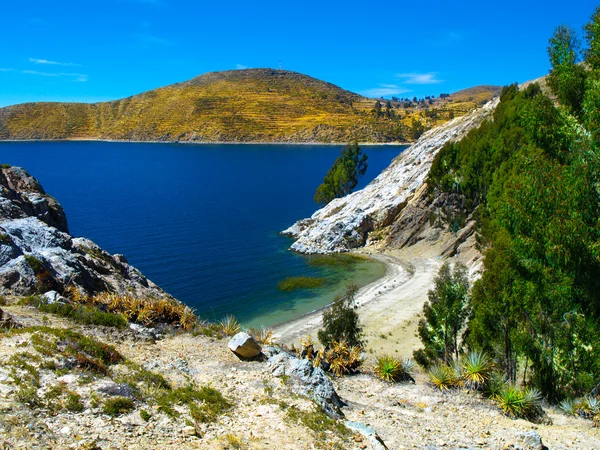Isla del Sol on Titicaca Lake — Stock Photo, Image