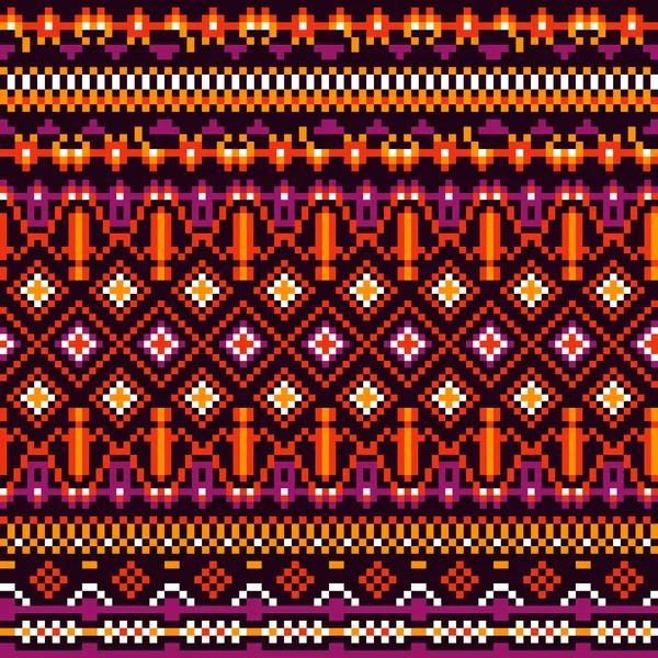 Geometri Tribal mönster — Stock vektor