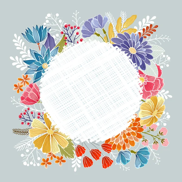 Carte de vœux floral — Image vectorielle