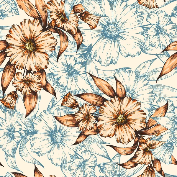 Modèle vectoriel floral — Image vectorielle