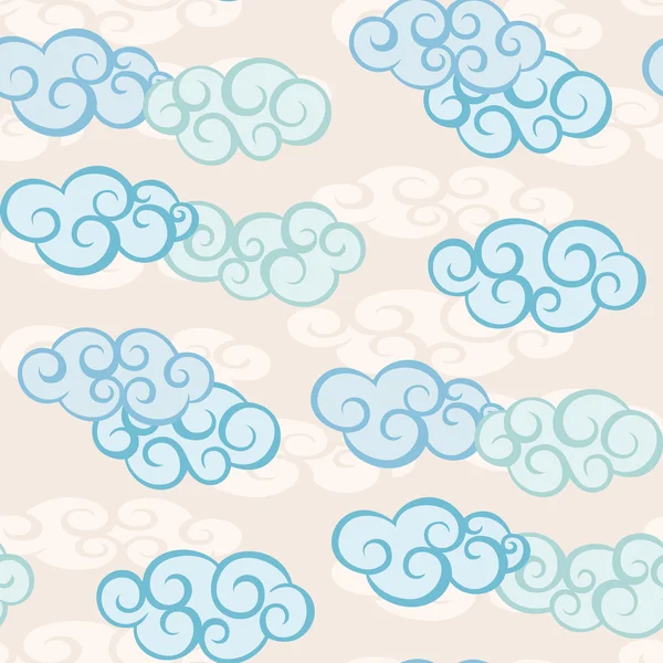 Clouds Pattern — Stock Vector
