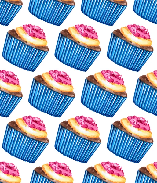 Modèle de cupcakes — Image vectorielle