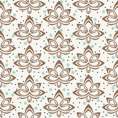 soyut çiçek deseni