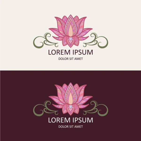 Logo Lotus — Stockový vektor