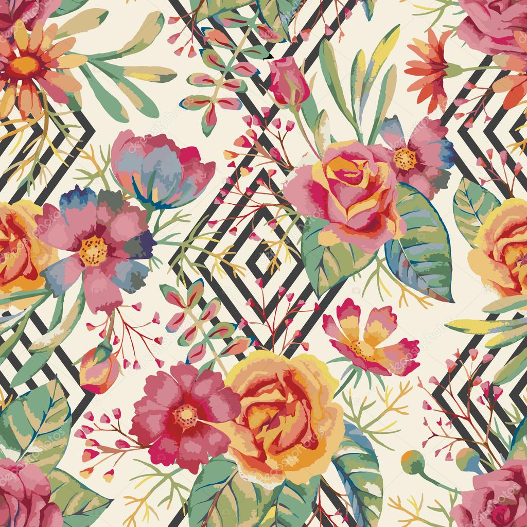 Watercolor Seamless Pattern