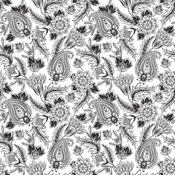 Modèle paisley sans couture — Image vectorielle