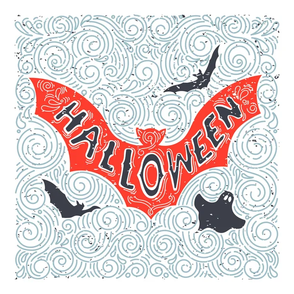 Pipistrello di Halloween — Vettoriale Stock