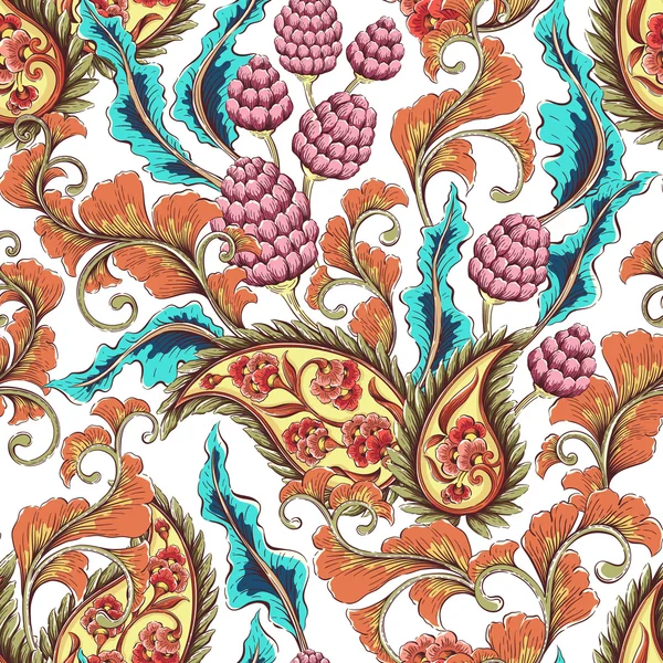 Винтажный красочный цветочный фон — стоковый вектор