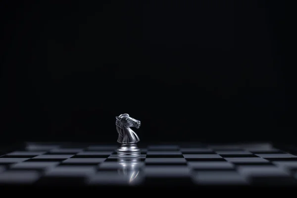 Шахматная Игра Король Серебряной Команды Шоу Лидер Конкурса Король Золотой — стоковое фото