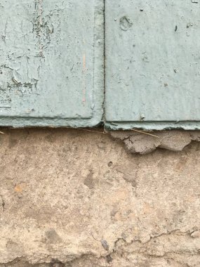 Çimento havan artıklarıyla fayanslar inşa ediyorum. Yapı soyut bileşimi. Minimalizm.