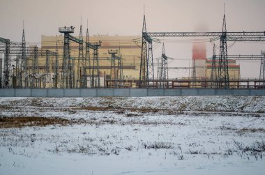 Elektrik santralindeki ilk kar.